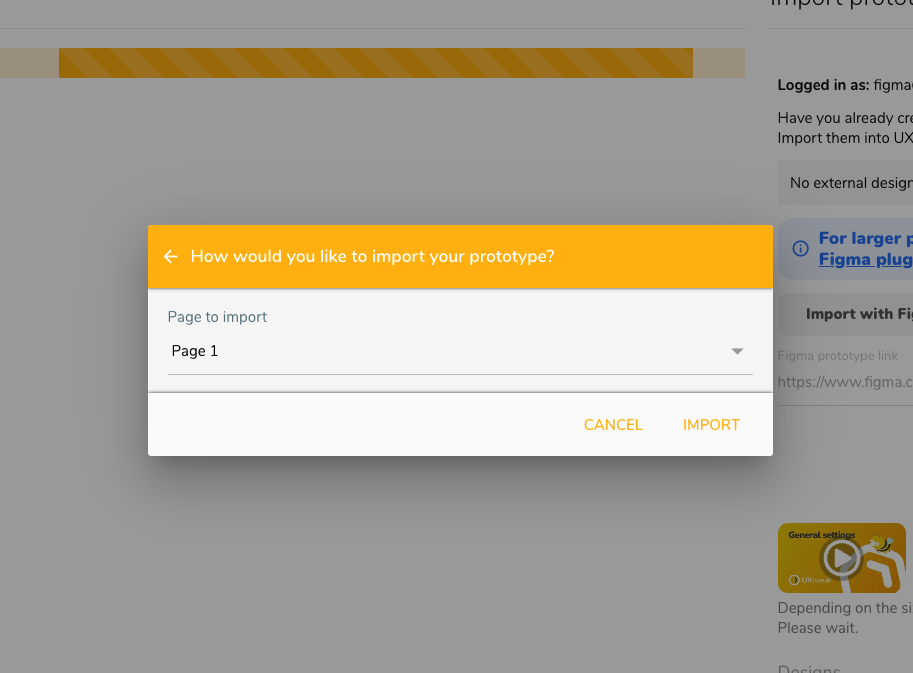 Import options